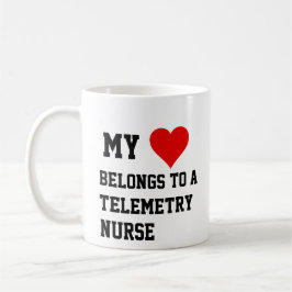 Taza De Café Mi Pertenece A Una Enfermera De Telemetría