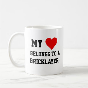 Taza De Café Mi Pertenece A Una Lámina De Bricklayer