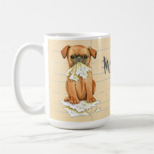 Taza De Café Mi Petit Brabancon Ate My Homework