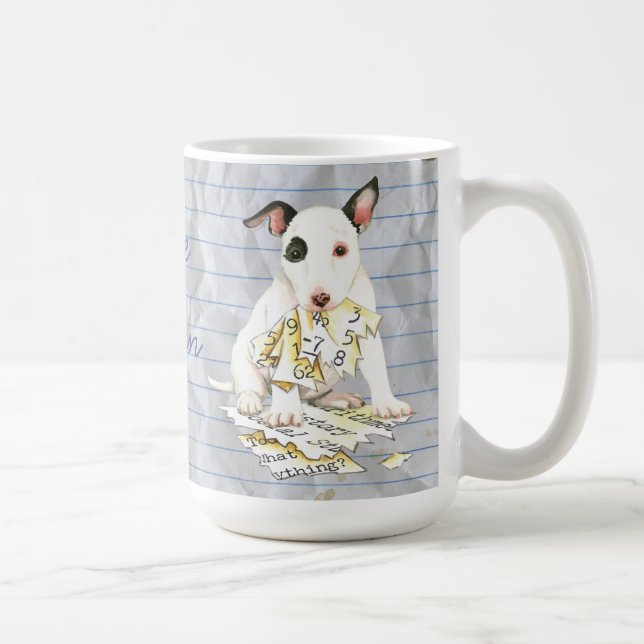 Taza De Café Mi plan de clases de Bull Terrier en miniatura (Derecha)