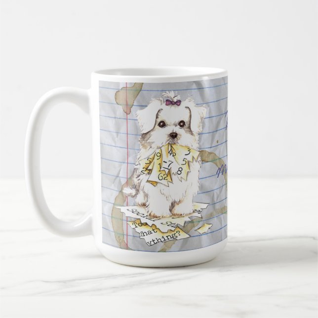 Taza De Café Mi plan de clases de maltés (Izquierda)