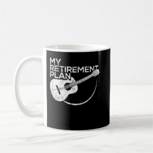Taza De Café Mi plan de jubilación Guitarra Divertida Músicos