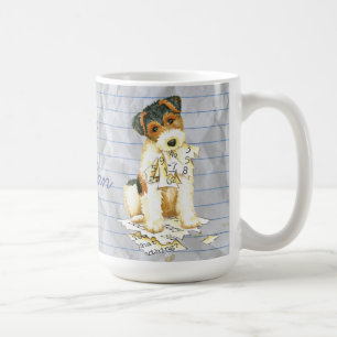 Taza De Café Mi plan de lección de Fox Terrier Ate My Lesre