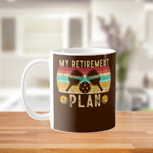 Taza De Café Mi plan de retiro Regalo de Amante de Bolas de Pol