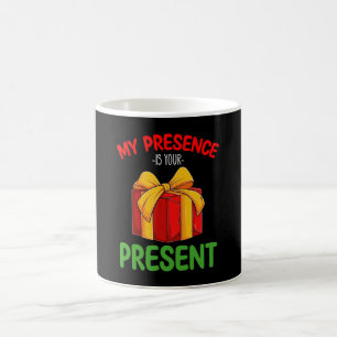 Taza De Café Mi Presencia Es Tu Regalo De Navidad Familiar