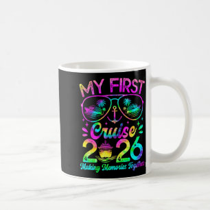 Taza De Café Mi primer crucero 2026 Divertidas vacaciones de cr