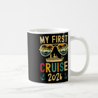 Taza De Café Mi Primer Crucero 2026 Vacaciones de Crucero Famil