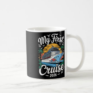 Taza De Café Mi Primer Crucero 2026 Viaje de Vacaciones Familia
