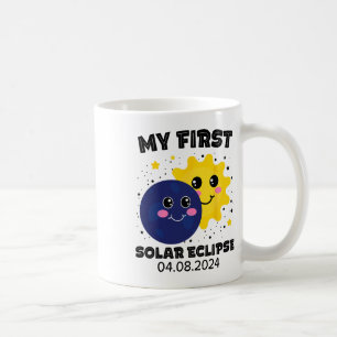 Taza De Café Mi primer eclipse solar de niños Chicas 2024 Sol