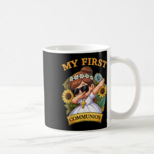Taza De Café Mi Primera Comunión Niñas Dabbing 1er Sacramento R