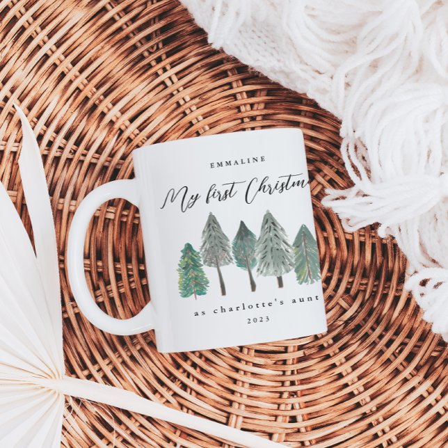 Taza De Café Mi primera Navidad como foto de tía (Subido por el creador)