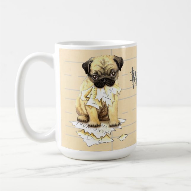 Taza De Café Mi Pug Se Comía Mi Casa (Izquierda)