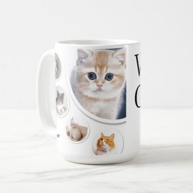 Taza De Café 'Mi querido gato' moderno | Café Mug | (Subido por el creador)