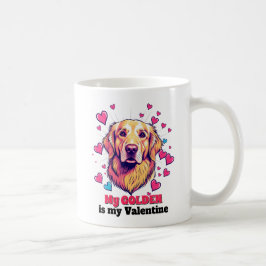Taza De Café Mi recuperador de oro es mi adorable perro de San 