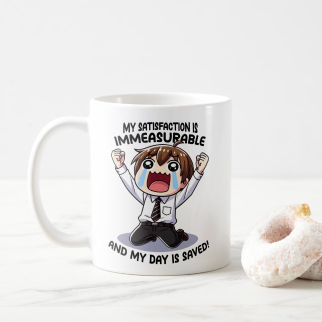 Taza De Café ¡Mi satisfacción es inconmensurable! (Con donut)