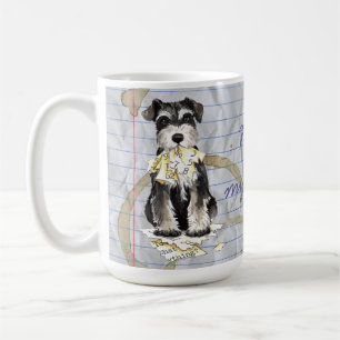 Taza De Café Mi Schnauzer miniatura comió mi plan de lección