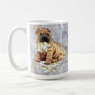 Taza De Café Mi Shar-Pei comió mi plan de lección