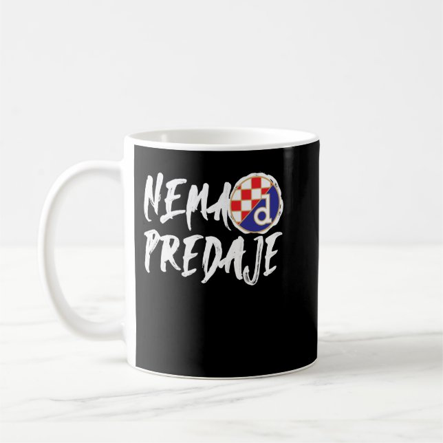 Taza De Café Mi Smo Dinamo Zagreb Nema predaje Fútbol Croata (Izquierda)
