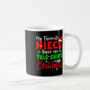 Taza De Café Mi sobrina favorita me dio esta Navidad Santa Fam
