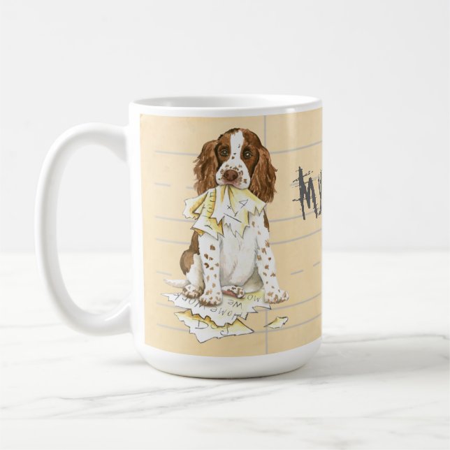 Taza De Café Mi Springer inglesa comió mi hogar (Izquierda)