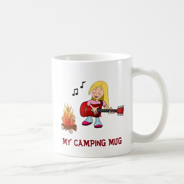 Taza De Café Mi Taza-Chica que acampa (Derecha)