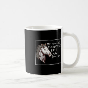 Taza De Café Mi terapeuta come heno inglés montando pantalones