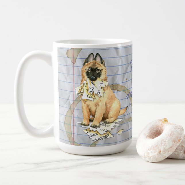 Taza De Café Mi Tervuren comió mi plan de lección (Con donut)