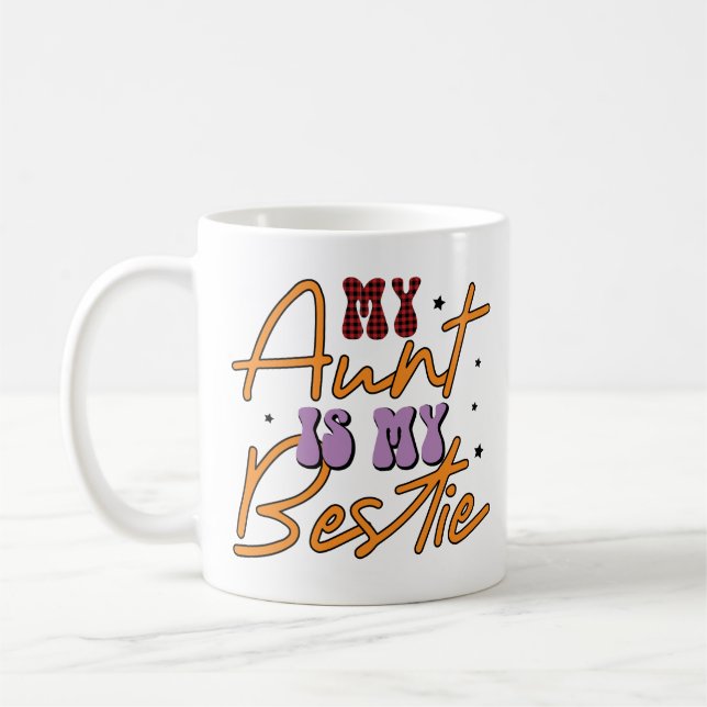 Taza De Café Mi tía es mi Bestie (Izquierda)