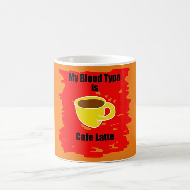 Taza De Café Mi Tipo De Sangre Es Café Latte (Centro)