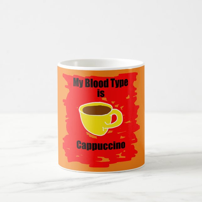 Taza De Café Mi Tipo De Sangre Es Cappuccino (Centro)