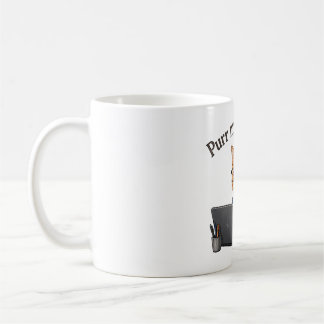 Taza De Café Mi último correo electrónico con un ronroneo — Gat