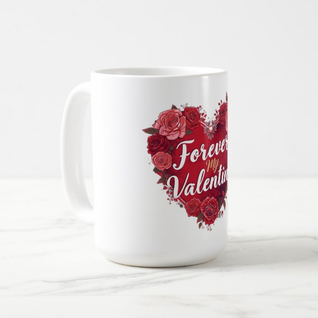 Taza De Café Mi Valentín para Siempre (Anverso izquierdo)