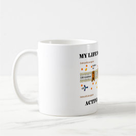 Taza De Café Mi vida depende del transporte activo (el humor)