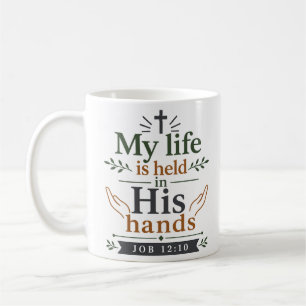 Taza De Café Mi vida está en Sus manos Clásico Cristiano