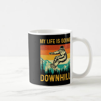 Taza De Café Mi vida va cuesta abajo - Snowboardi