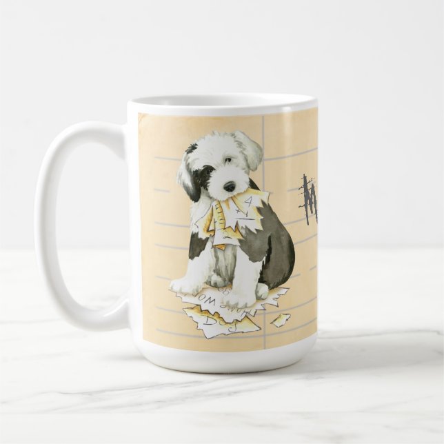 Taza De Café Mi viejo Sheepdog inglés se comió mi casa (Izquierda)