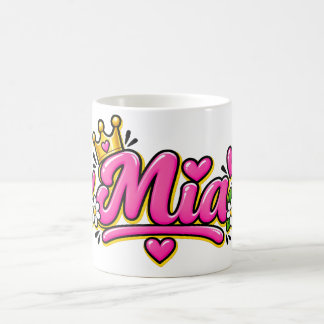 Taza De Café Mia Coffee Mug, Personalized Olivia Name Cup