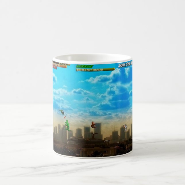 Taza De Café ~Miami 80's Video Game~ MUG, PERSONALIZAR IT! (Centro)