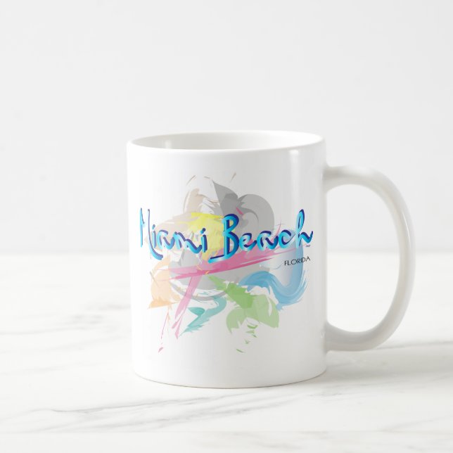 Taza De Café Miami Beach, Florida (Derecha)