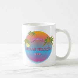Taza De Café Miami Beach Florida Este. 1870
