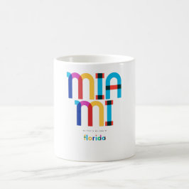 Taza De Café Miami Florida de mediados de siglo, Arte Pop,