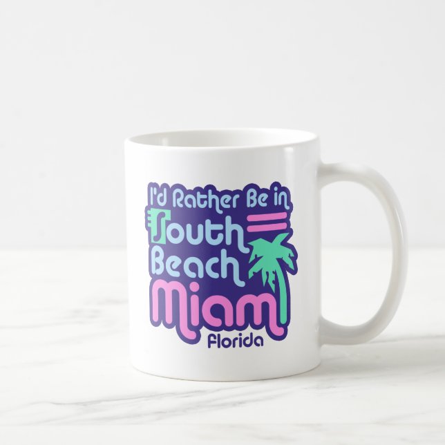 Taza De Café Miami South Beach (Derecha)