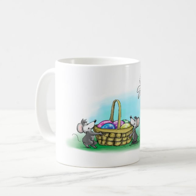 Taza De Café Mic, Mac y Moe's Happy Easter (Anverso izquierdo)