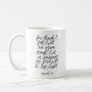 Taza De Café Micah 7:8 Biblia Verso