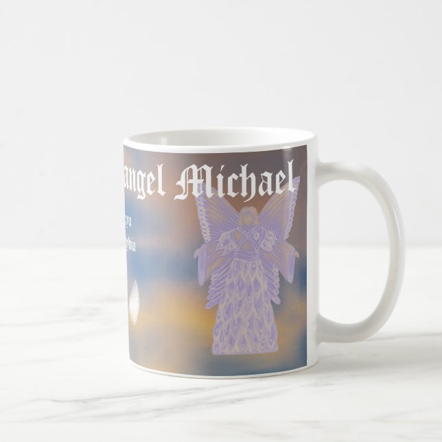 Taza De Café Michael-Personalizar del arcángel de la protección (Derecha)