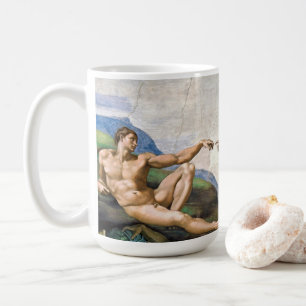Taza De Café Michelangelo Creación de Adán Arte Fino