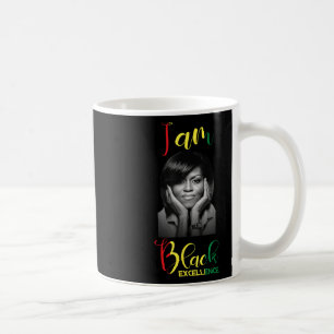 Taza De Café Michelle Obama Excelencia Negra Monto de Historia 