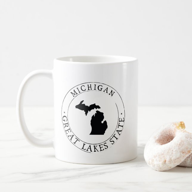 Taza De Café Michigan Great Lake State Mug (Con donut)