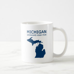 Taza De Café Michigan. Los altos cinco de América