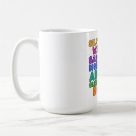 Taza De Café Michigan Sand Dunes Rainbow Bubble Letter Mug